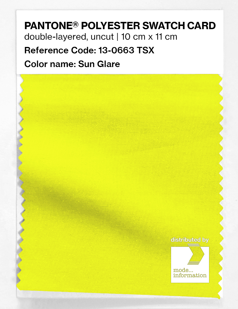 Artikelbild 1 des Artikels “PANTONE® POLYESTER SWATCH CARD 13-0663 TSX Sun Glare “