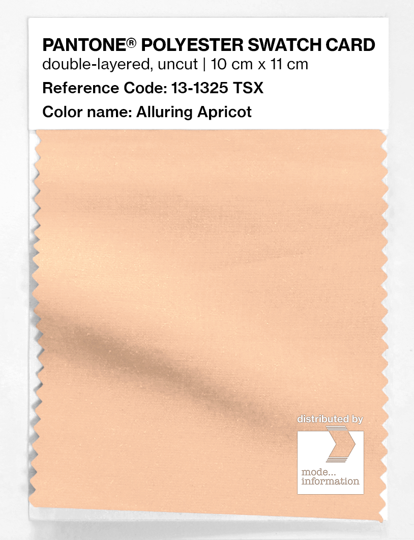 Artikelbild 1 des Artikels “PANTONE® POLYESTER SWATCH CARD 13-1325 TSX Alluring Apricot “