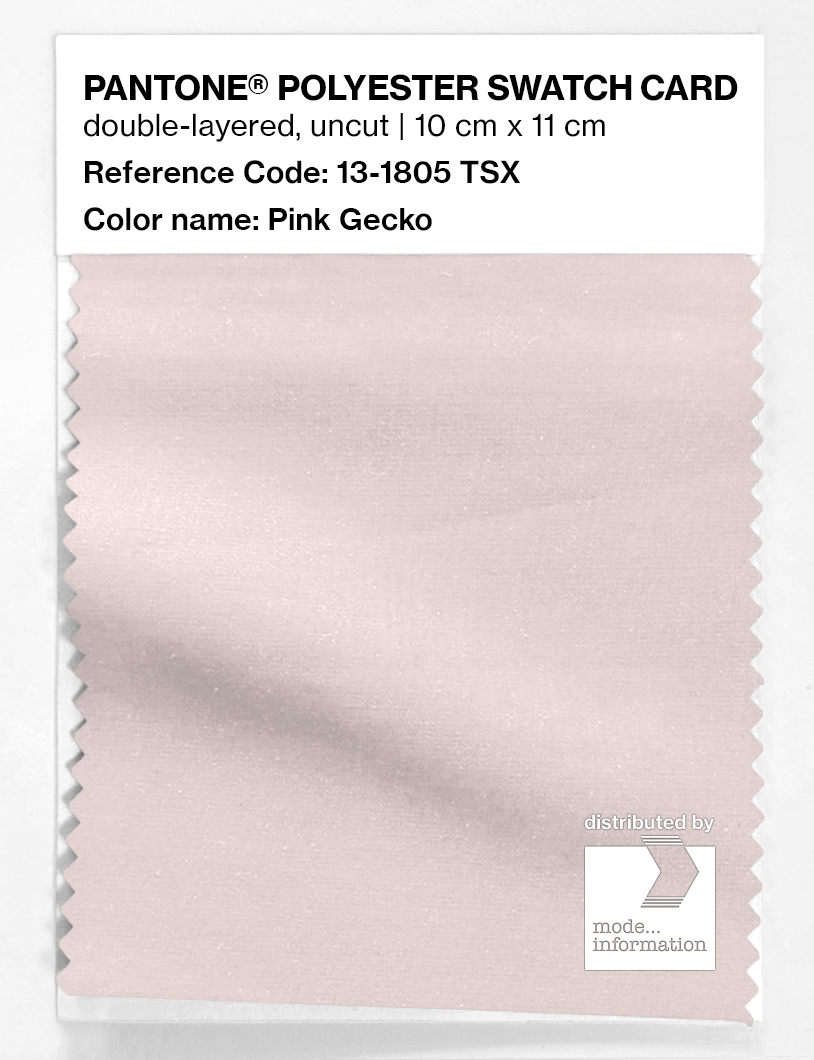 Artikelbild 1 des Artikels “PANTONE® POLYESTER SWATCH CARD 13-1805 TSX Pink Gecko “