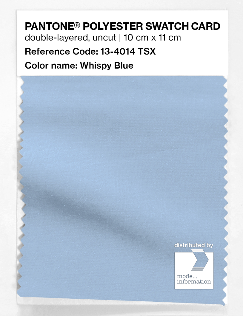Artikelbild 1 des Artikels “PANTONE® POLYESTER SWATCH CARD 13-4014 TSX Whispy Blue “