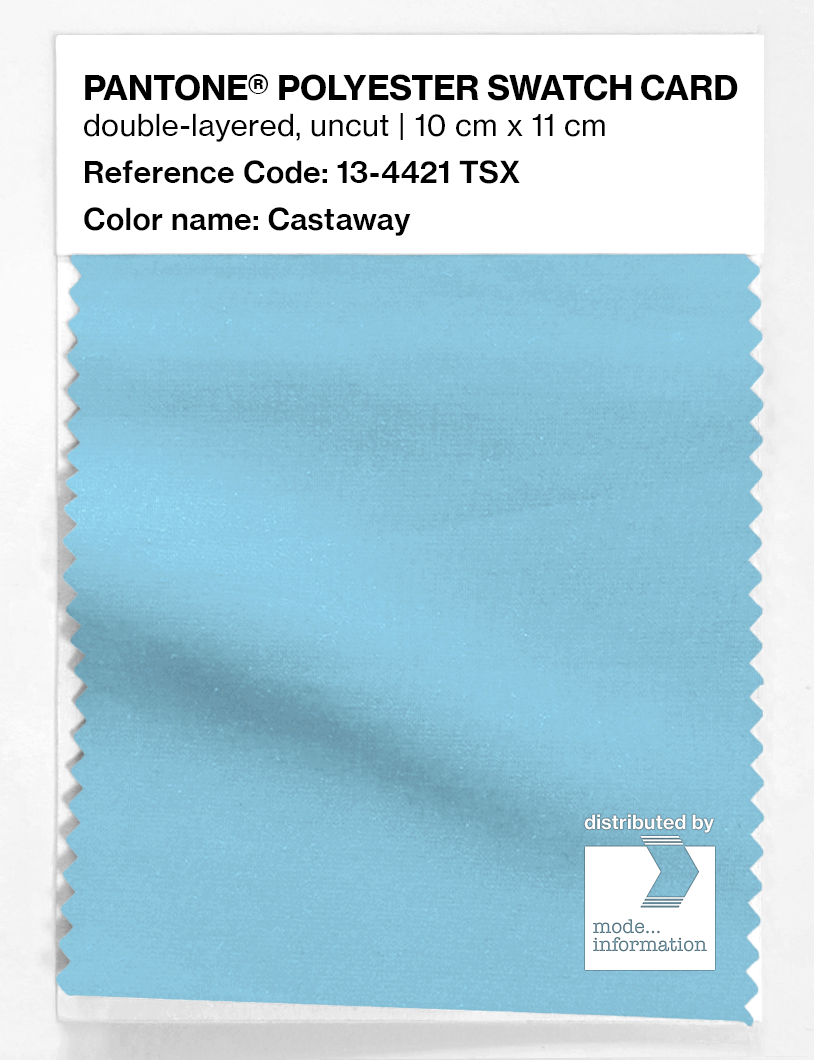 Product image 1 of the product “PANTONE® POLYESTER SWATCH CARD 13-4421 TSX Castaway ”