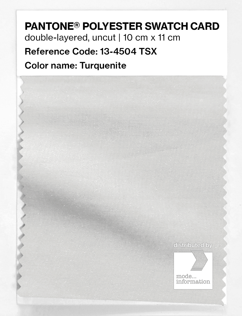 Artikelbild 1 des Artikels “PANTONE® POLYESTER SWATCH CARD 13-4504 TSX Turquenite “