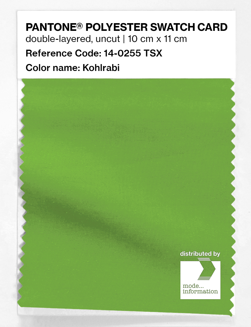 Artikelbild 1 des Artikels “PANTONE® POLYESTER SWATCH CARD 14-0255 TSX Kohlrabi “