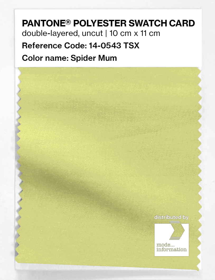 Artikelbild 1 des Artikels “PANTONE® POLYESTER SWATCH CARD 14-0543 TSX Spider Mum “