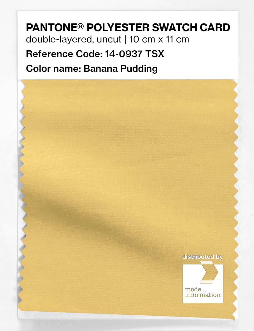 Artikelbild 1 des Artikels “PANTONE® POLYESTER SWATCH CARD 14-0937 TSX Banana Pudding “