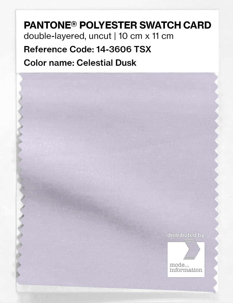 Artikelbild 1 des Artikels “PANTONE® POLYESTER SWATCH CARD 14-3606 TSX Celestial Dusk “