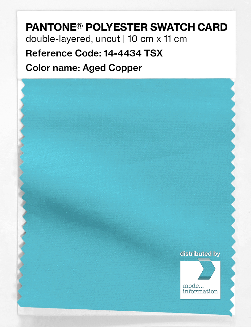 Artikelbild 1 des Artikels “PANTONE® POLYESTER SWATCH CARD 14-4434 TSX Aged Copper “