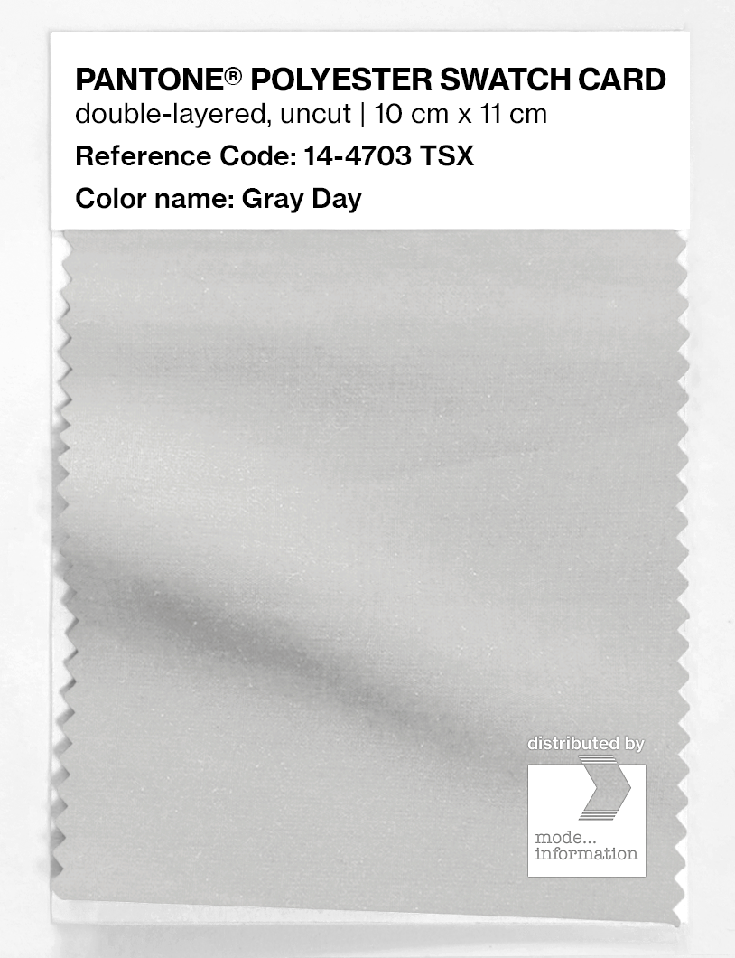 Product image 1 of the product “PANTONE® POLYESTER SWATCH CARD 14-4703 TSX Gray Day ”