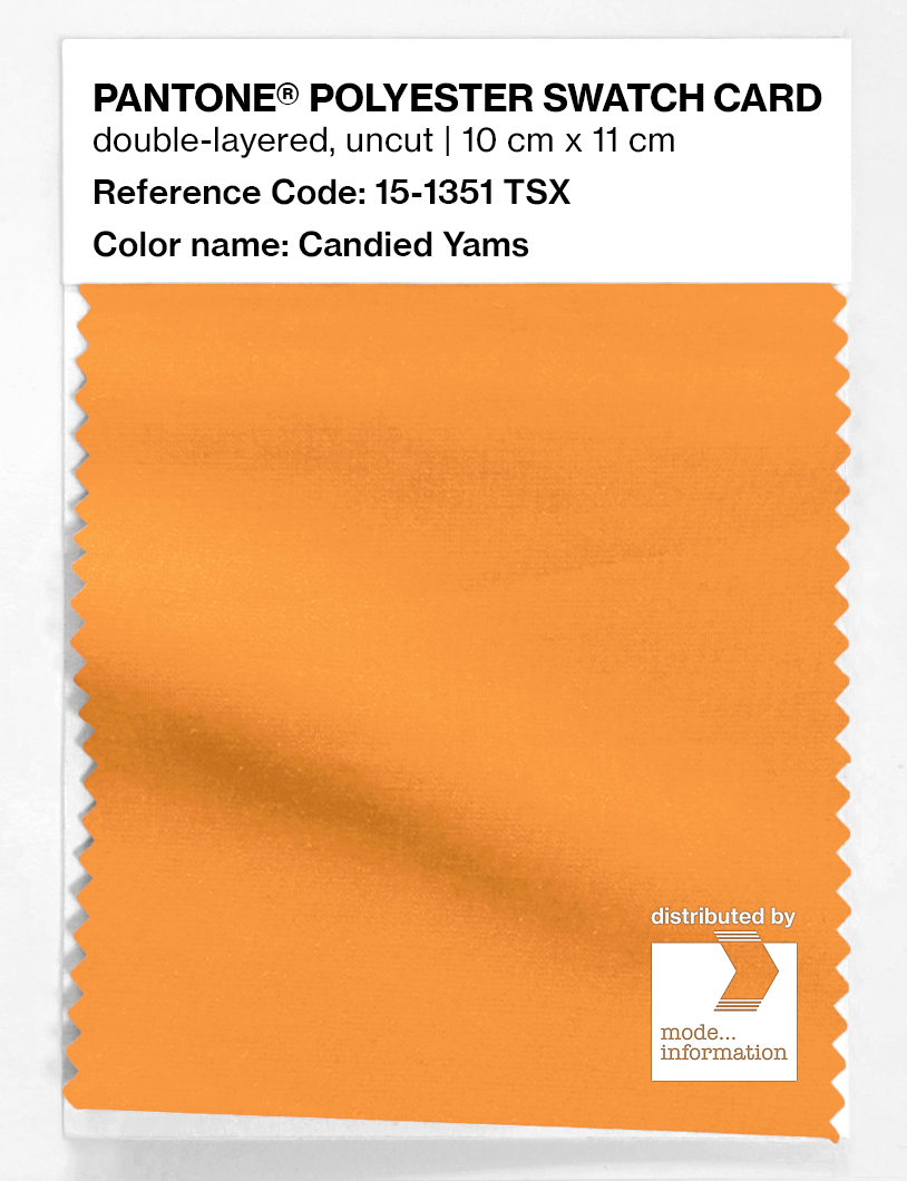 Artikelbild 1 des Artikels “PANTONE® POLYESTER SWATCH CARD 15-1351 TSX Candied Yams “