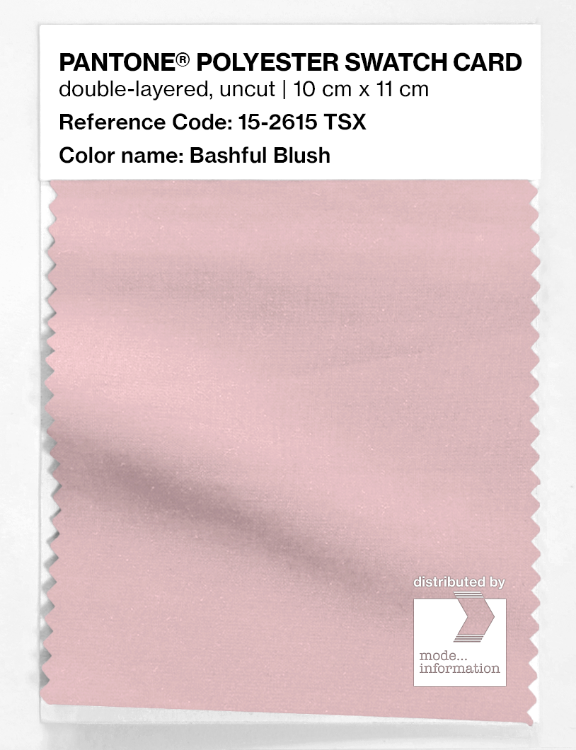 Artikelbild 1 des Artikels “PANTONE® POLYESTER SWATCH CARD 15-2615 TSX Bashful Blush “