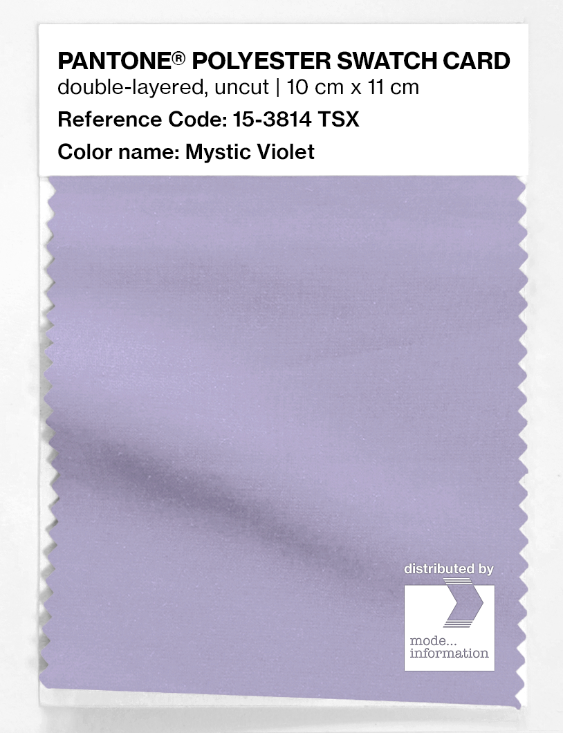 Artikelbild 1 des Artikels “PANTONE® POLYESTER SWATCH CARD 15-3814 TSX Mystic Violet “