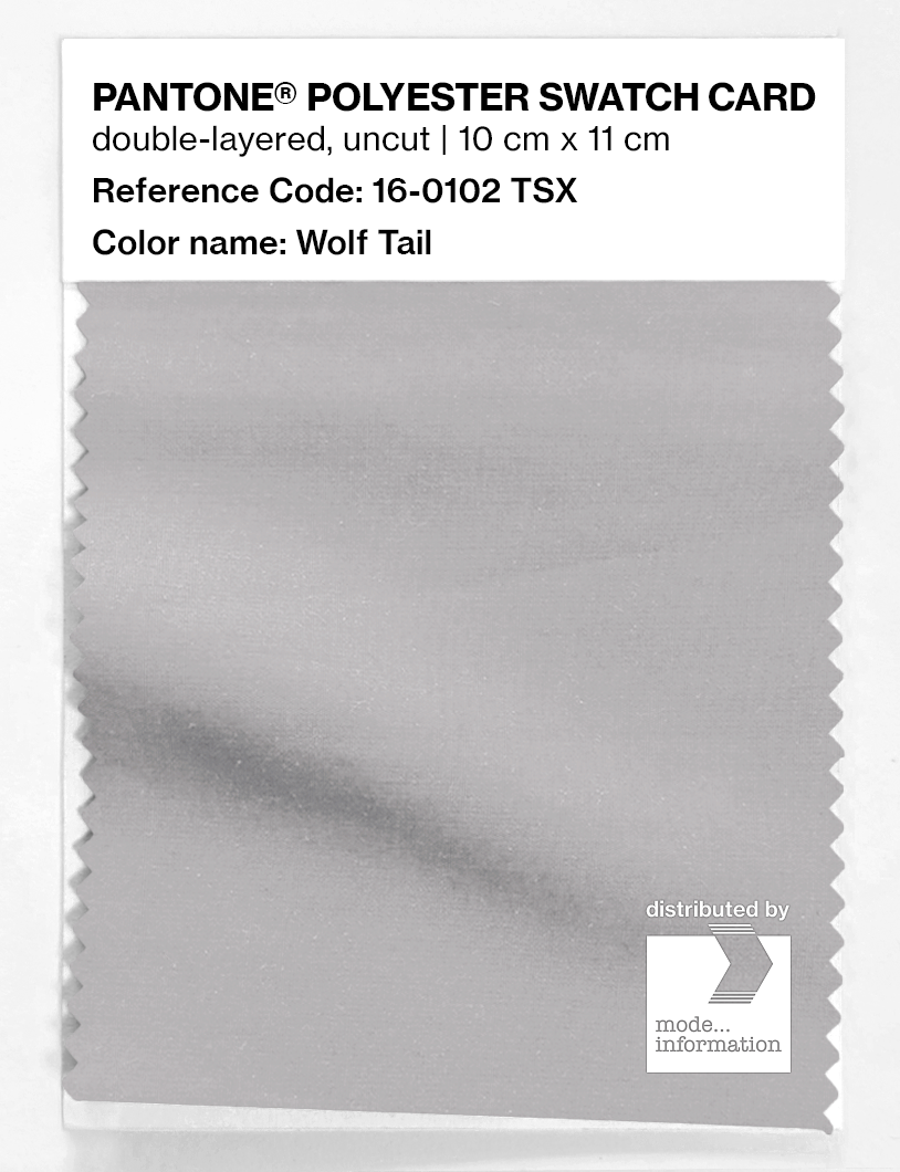 Artikelbild 1 des Artikels “PANTONE® POLYESTER SWATCH CARD 16-0102 TSX Wolf Tail “