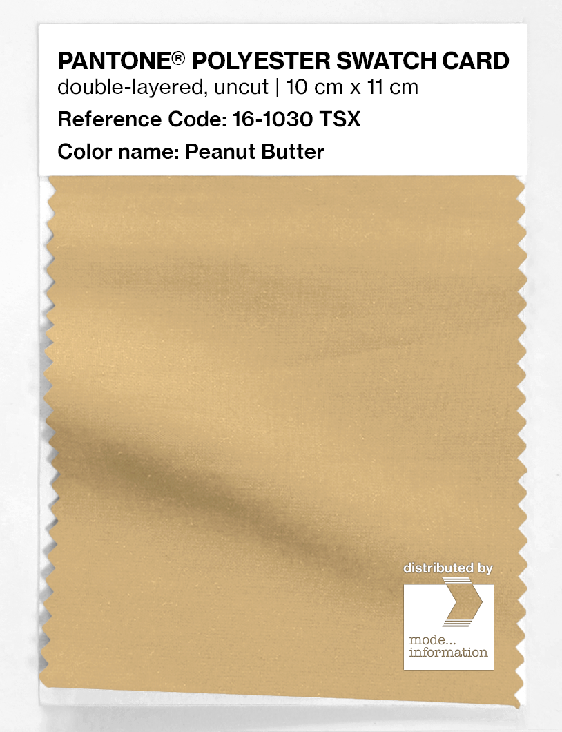 Artikelbild 1 des Artikels “PANTONE® POLYESTER SWATCH CARD 16-1030 TSX Peanut Butter “