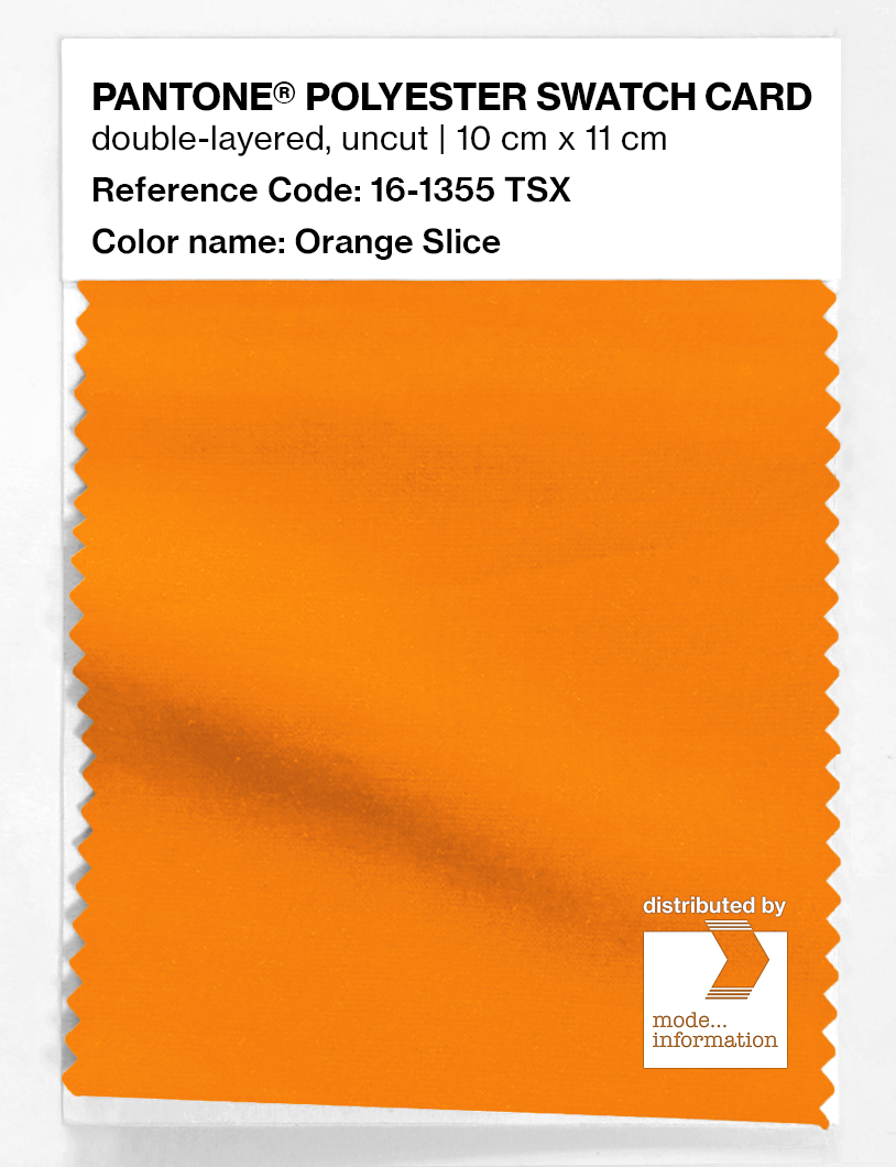 Artikelbild 1 des Artikels “PANTONE® POLYESTER SWATCH CARD 16-1355 TSX Orange Slice “
