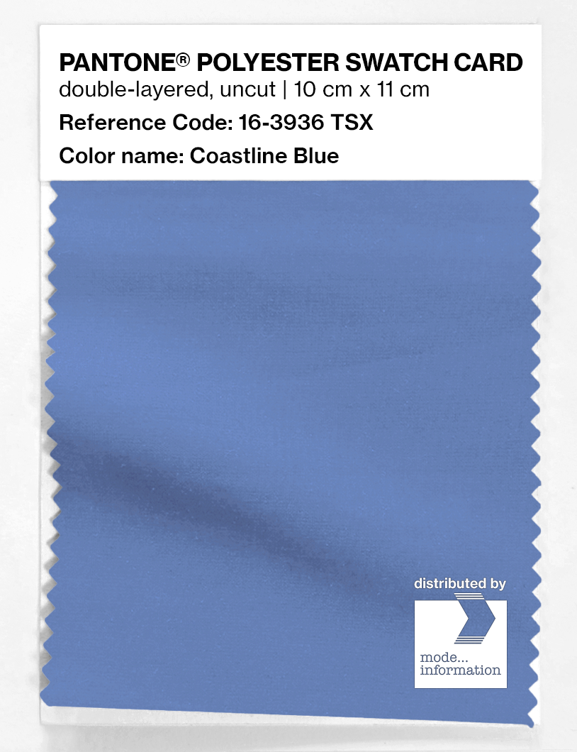Artikelbild 1 des Artikels “PANTONE® POLYESTER SWATCH CARD 16-3936 TSX Coastline Blue “