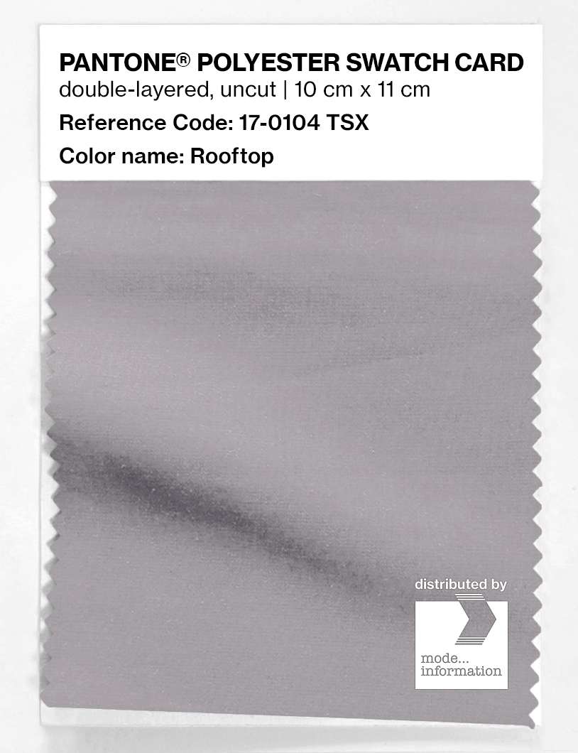 Product image 1 of the product “PANTONE® POLYESTER SWATCH CARD 17-0104 TSX Rooftop ”