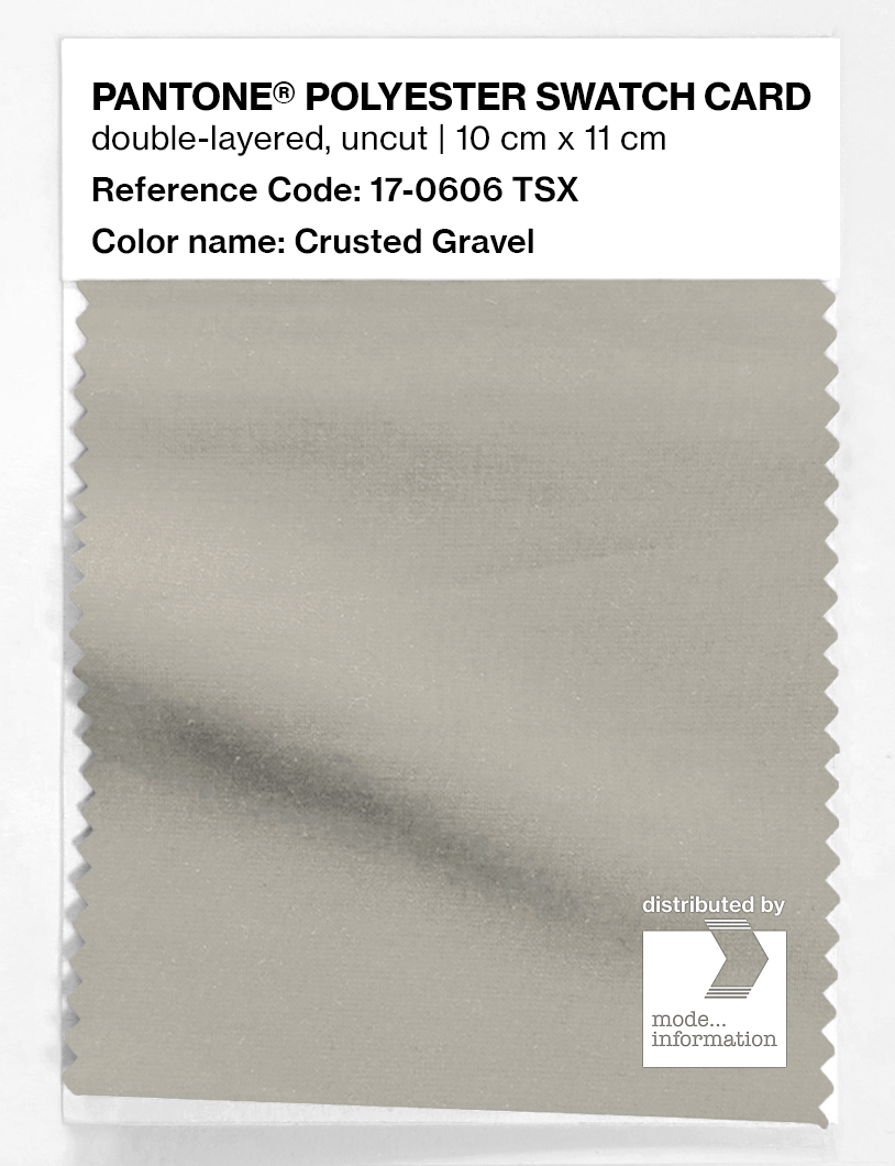Product image 1 of the product “PANTONE® POLYESTER SWATCH CARD 17-0606 TSX Crusted Gravel ”