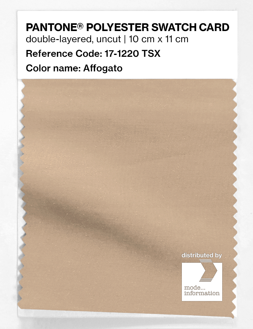 Artikelbild 1 des Artikels “PANTONE® POLYESTER SWATCH CARD 17-1220 TSX Affogato “