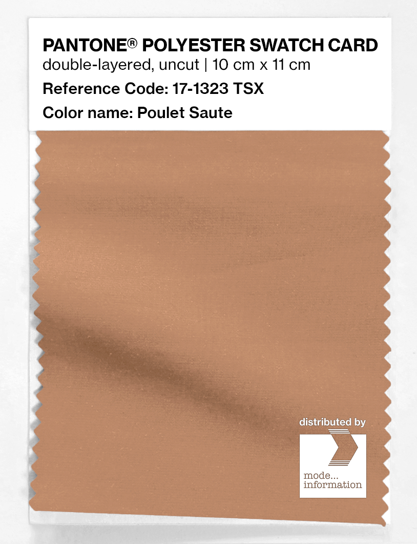 Artikelbild 1 des Artikels “PANTONE® POLYESTER SWATCH CARD 17-1323 TSX Poulet Saute “