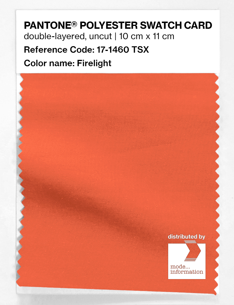 Artikelbild 1 des Artikels “PANTONE® POLYESTER SWATCH CARD 17-1460 TSX Firelight “
