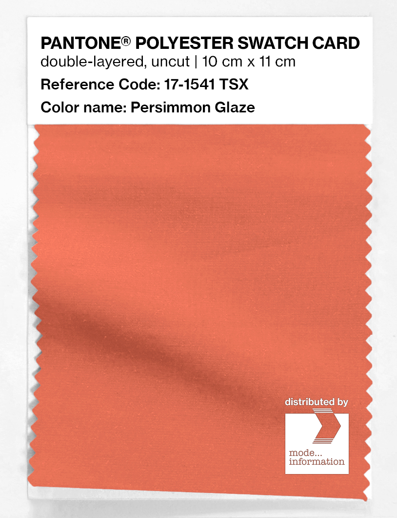 Artikelbild 1 des Artikels “PANTONE® POLYESTER SWATCH CARD 17-1541 TSX Persimmon Glaze “