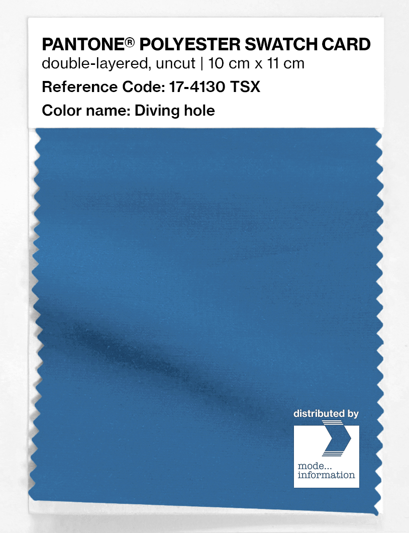 Artikelbild 1 des Artikels “PANTONE® POLYESTER SWATCH CARD 17-4130 TSX Diving hole “
