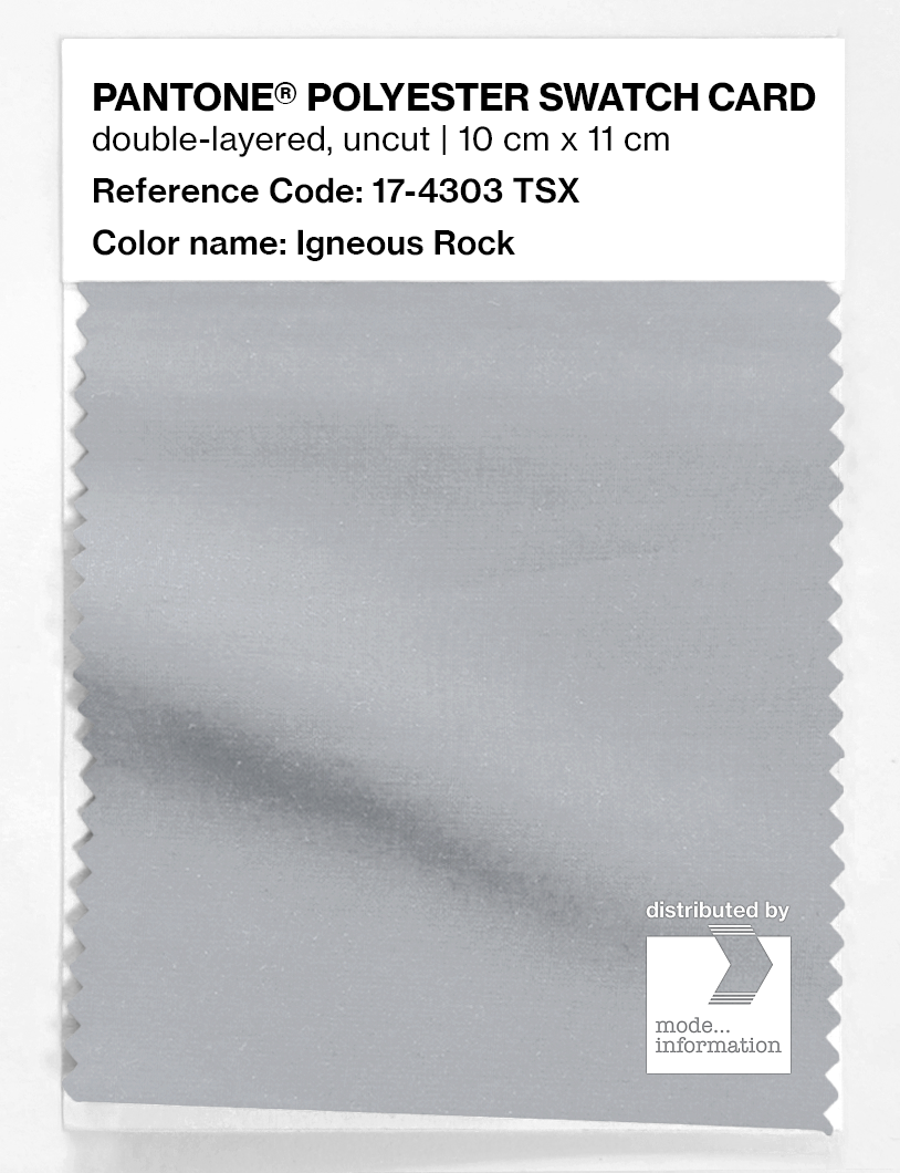Artikelbild 1 des Artikels “PANTONE® POLYESTER SWATCH CARD 17-4303 TSX Igneous Rock “