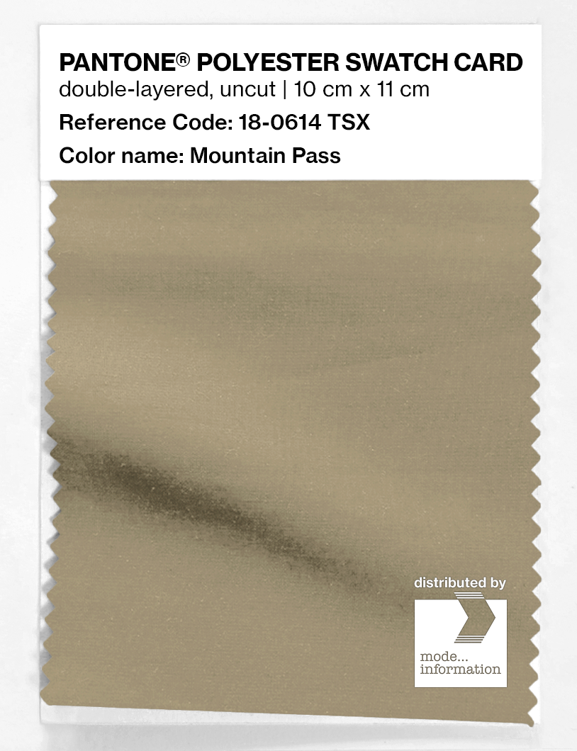 Product image 1 of the product “PANTONE® POLYESTER SWATCH CARD 18-0614 TSX Mountain Pass ”