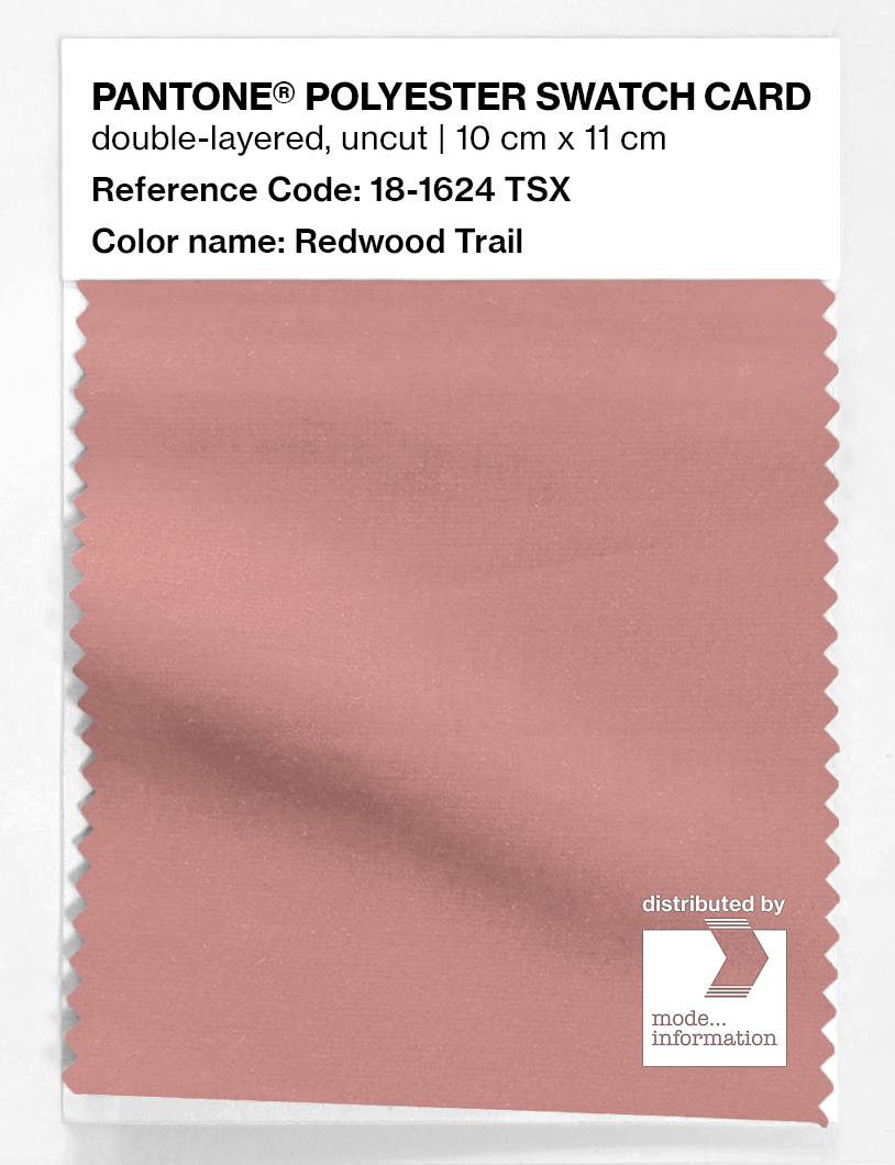 Artikelbild 1 des Artikels “PANTONE® POLYESTER SWATCH CARD 18-1624 TSX Redwood Trail “