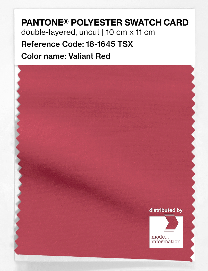 Artikelbild 1 des Artikels “PANTONE® POLYESTER SWATCH CARD 18-1645 TSX Valiant Red “