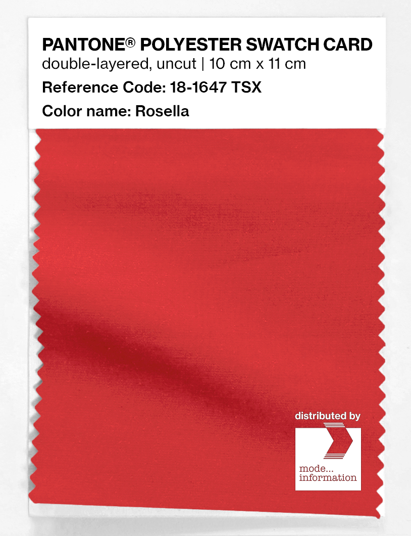 Artikelbild 1 des Artikels “PANTONE® POLYESTER SWATCH CARD 18-1647 TSX Rosella “