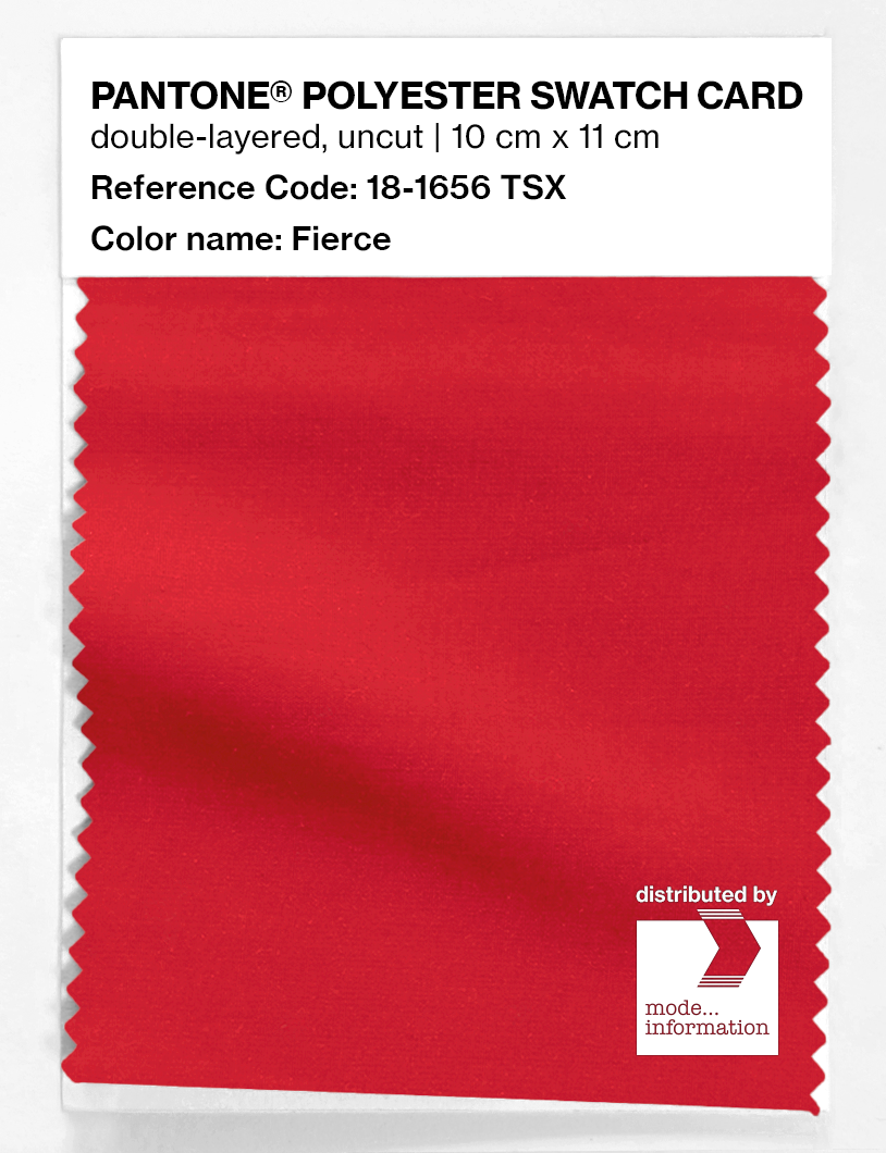 Artikelbild 1 des Artikels “PANTONE® POLYESTER SWATCH CARD 18-1656 TSX Fierce “