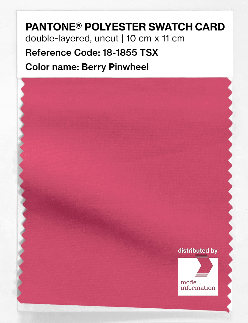 Artikelbild 1 des Artikels “PANTONE® POLYESTER SWATCH CARD 18-1855 TSX Berry Pinwheel “
