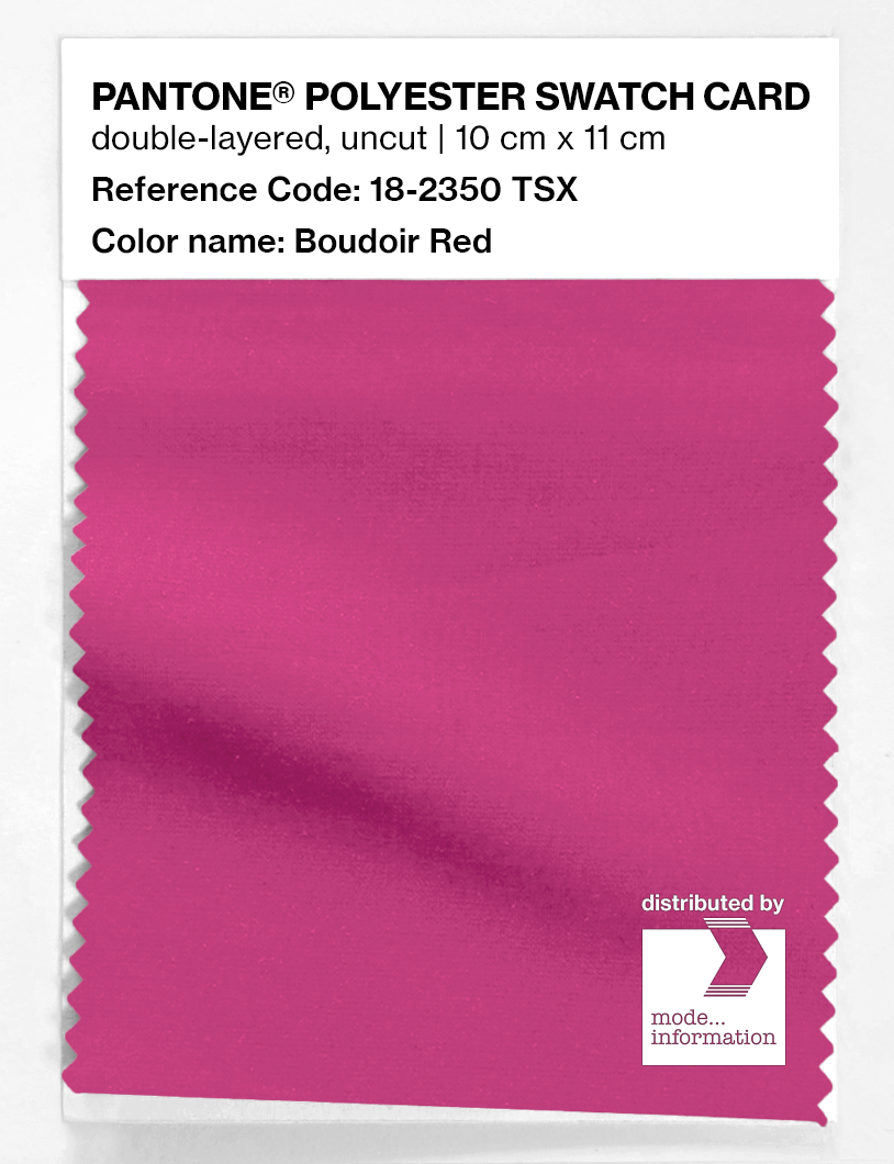 Artikelbild 1 des Artikels “PANTONE® POLYESTER SWATCH CARD 18-2350 TSX Boudoir Red “