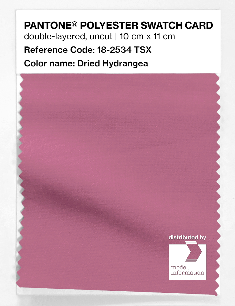 Artikelbild 1 des Artikels “PANTONE® POLYESTER SWATCH CARD 18-2534 TSX Dried Hydrangea “