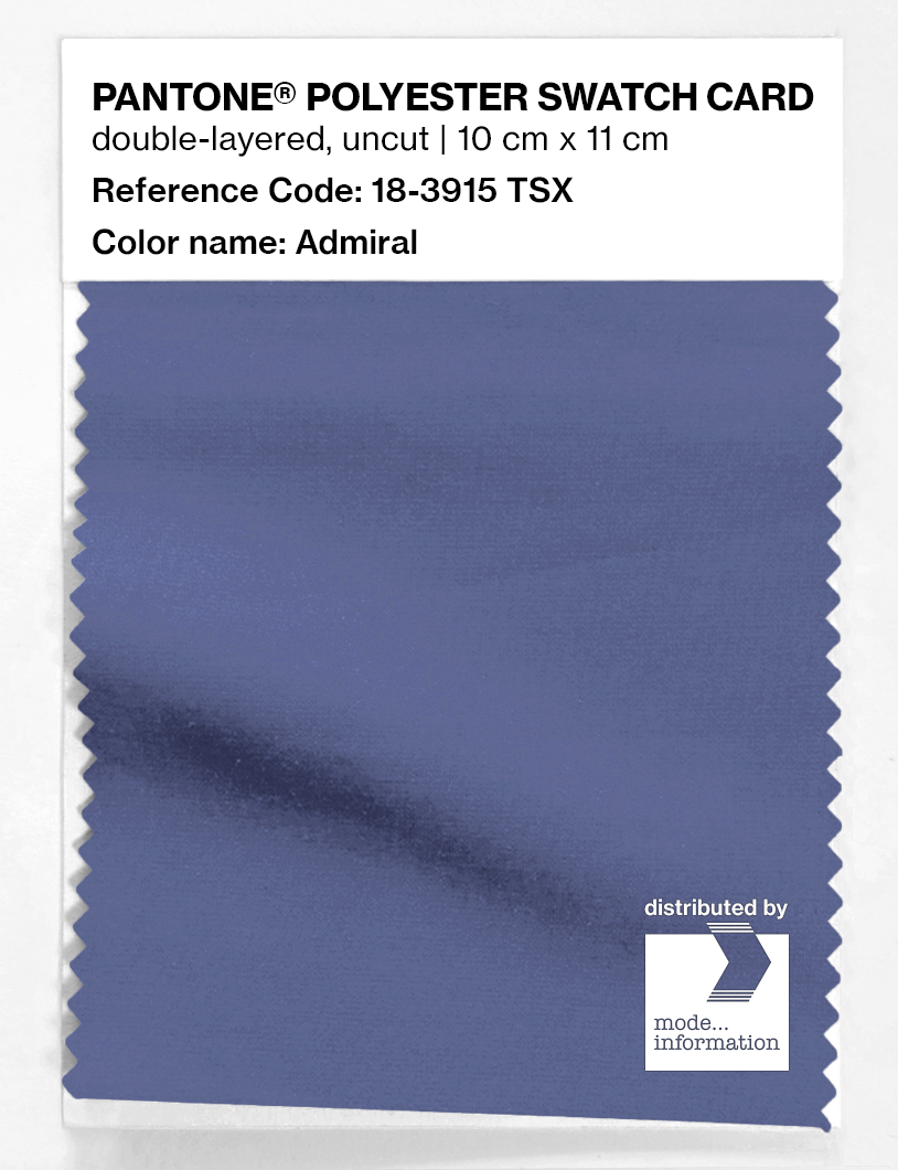 Artikelbild 1 des Artikels “PANTONE® POLYESTER SWATCH CARD 18-3915 TSX Admiral “