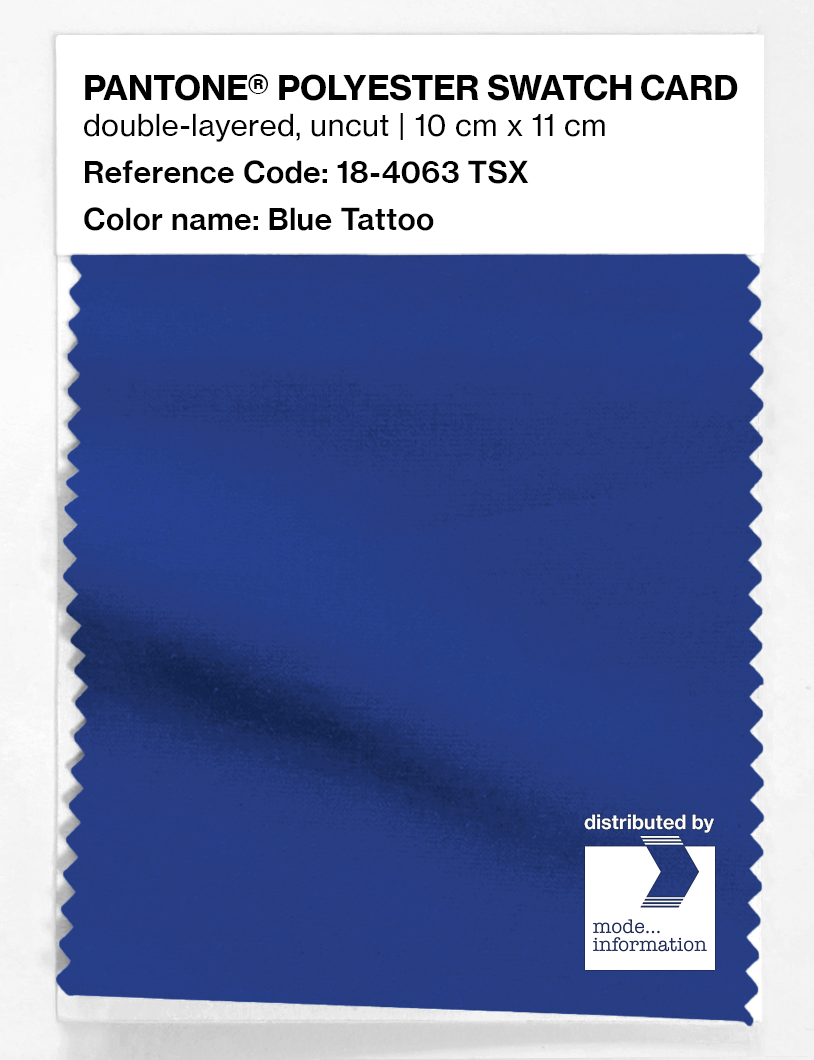 Artikelbild 1 des Artikels “PANTONE® POLYESTER SWATCH CARD 18-4063 TSX Blue Tattoo “