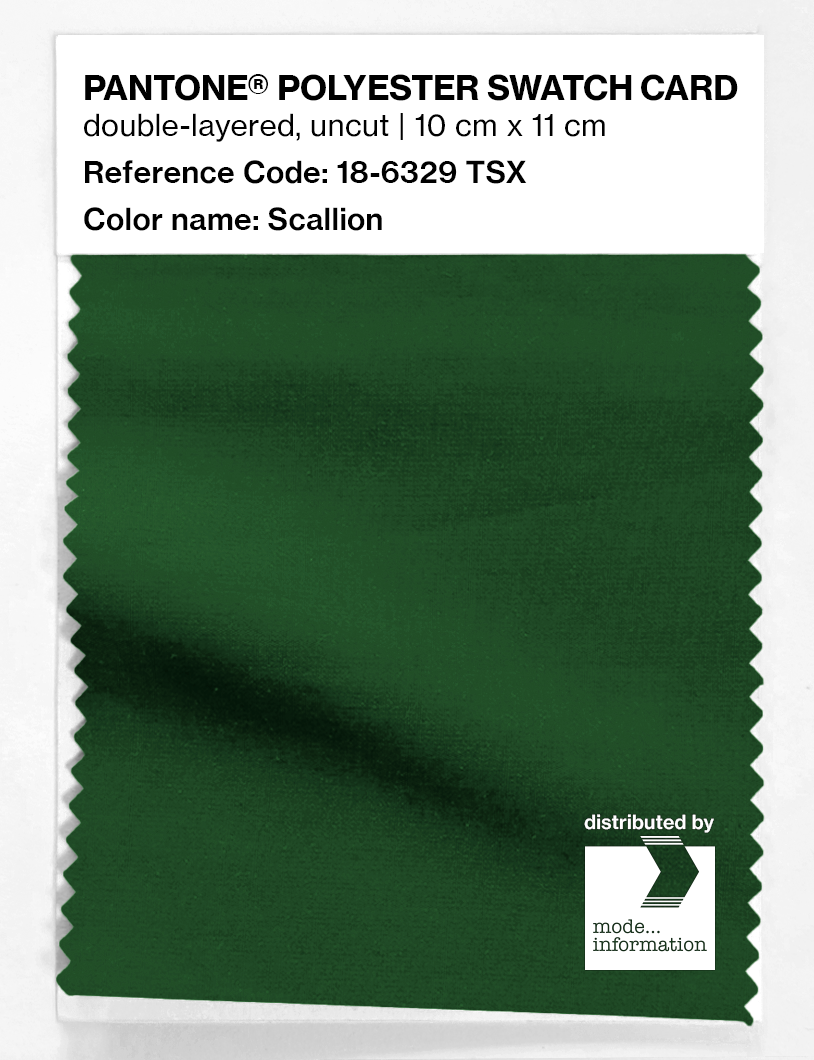 Artikelbild 1 des Artikels “PANTONE® POLYESTER SWATCH CARD 18-6329 TSX Scallion “