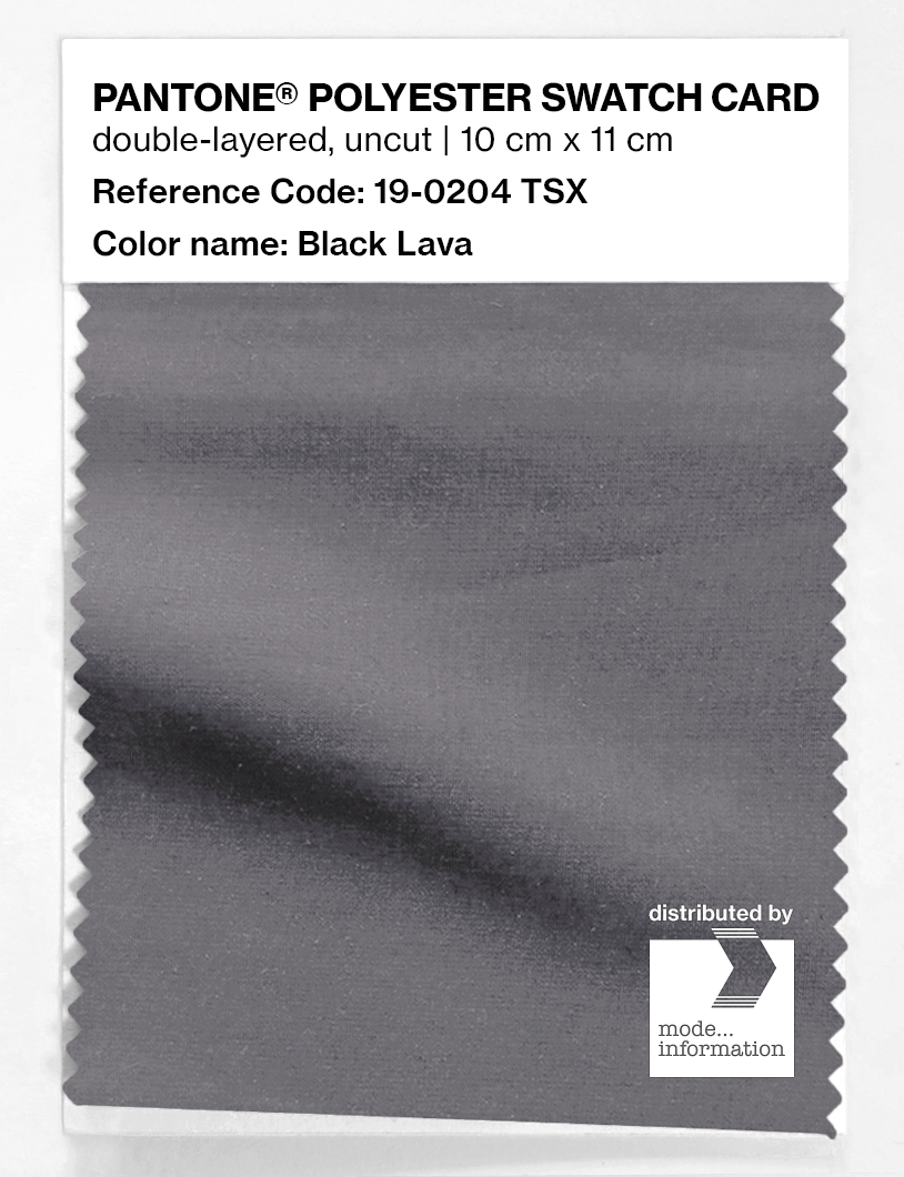 Artikelbild 1 des Artikels “PANTONE® POLYESTER SWATCH CARD 19-0204 TSX Black Lava “