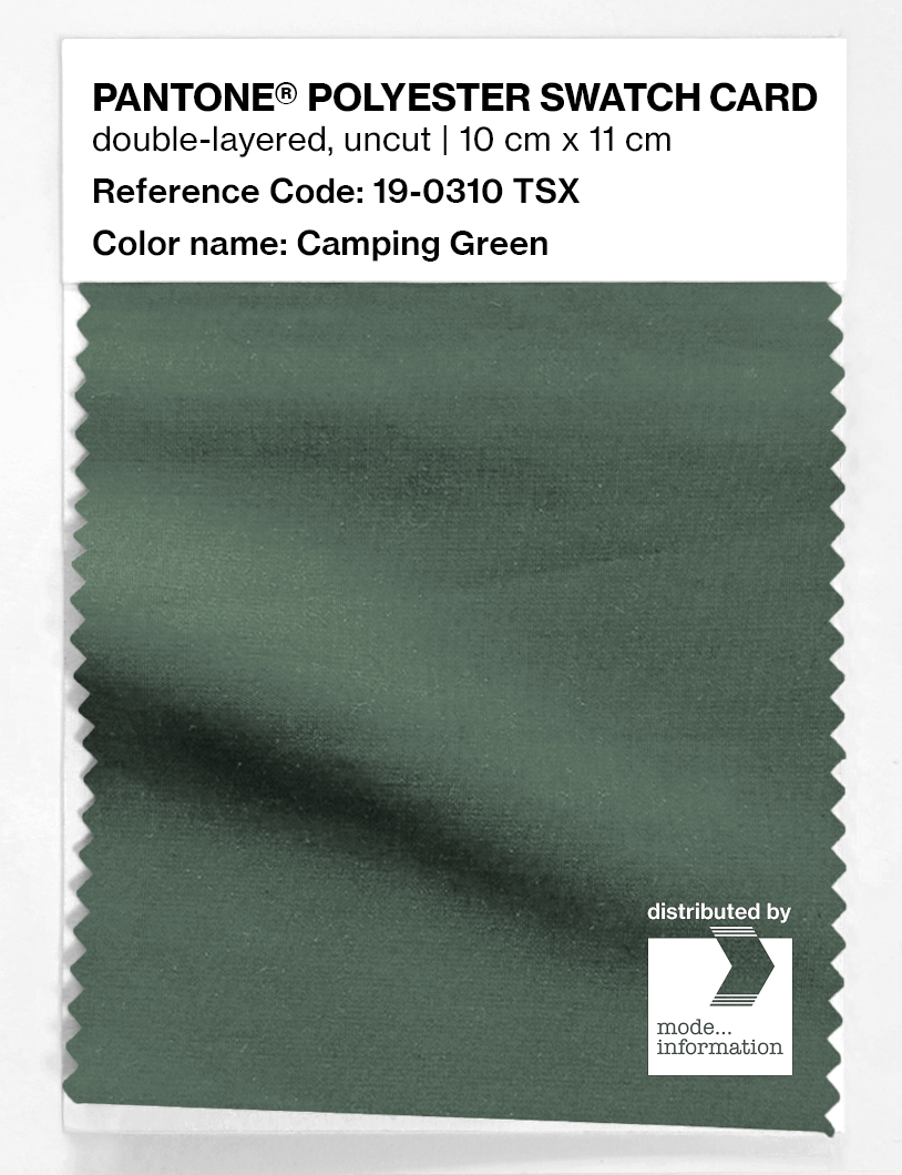 Artikelbild 1 des Artikels “PANTONE® POLYESTER SWATCH CARD 19-0310 TSX Camping Green “