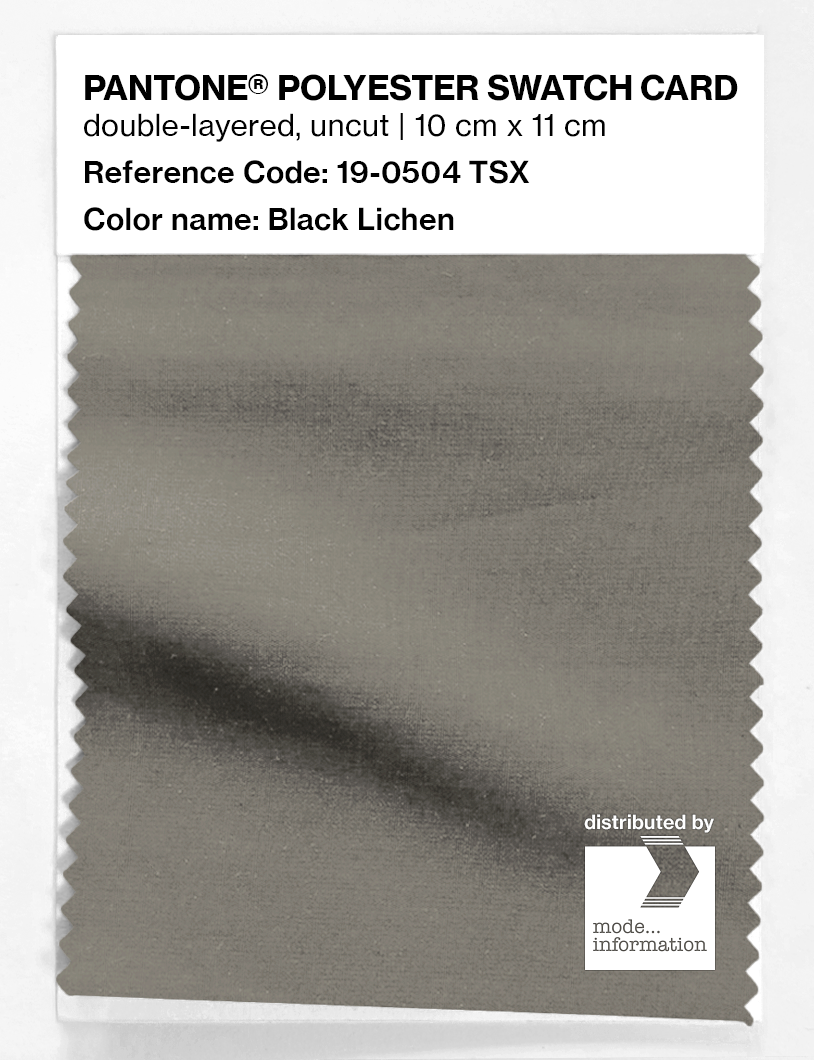 Artikelbild 1 des Artikels “PANTONE® POLYESTER SWATCH CARD 19-0504 TSX Black Lichen “