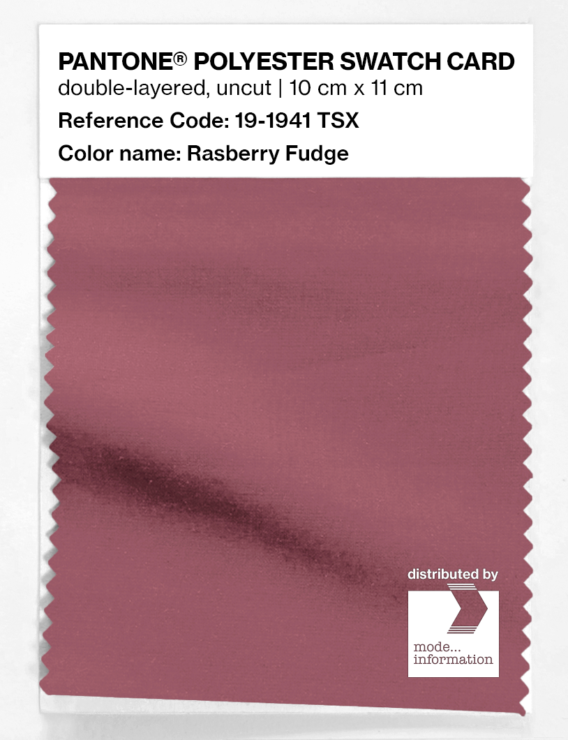 Artikelbild 1 des Artikels “PANTONE® POLYESTER SWATCH CARD 19-1941 TSX Rasberry Fudge “