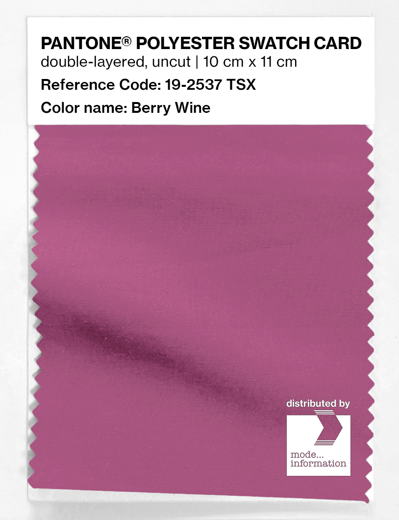 Artikelbild 1 des Artikels “PANTONE® POLYESTER SWATCH CARD 19-2537 TSX Berry Wine “