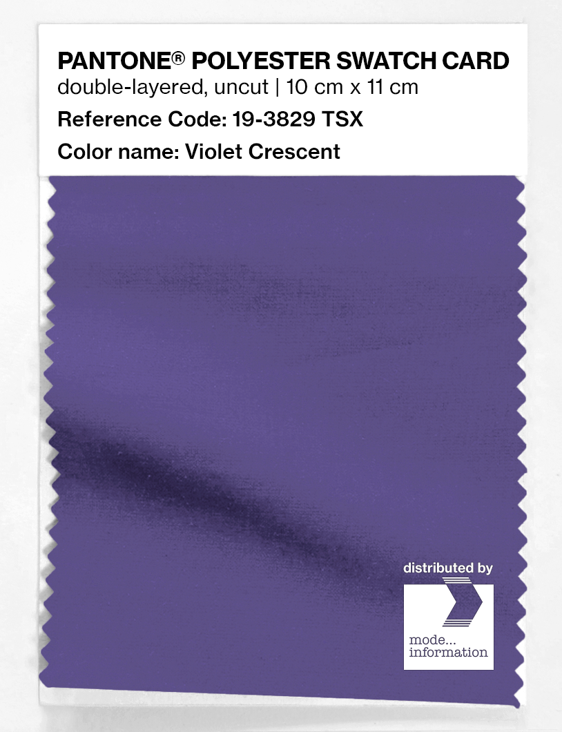 Artikelbild 1 des Artikels “PANTONE® POLYESTER SWATCH CARD 19-3829 TSX Violet Crescent “