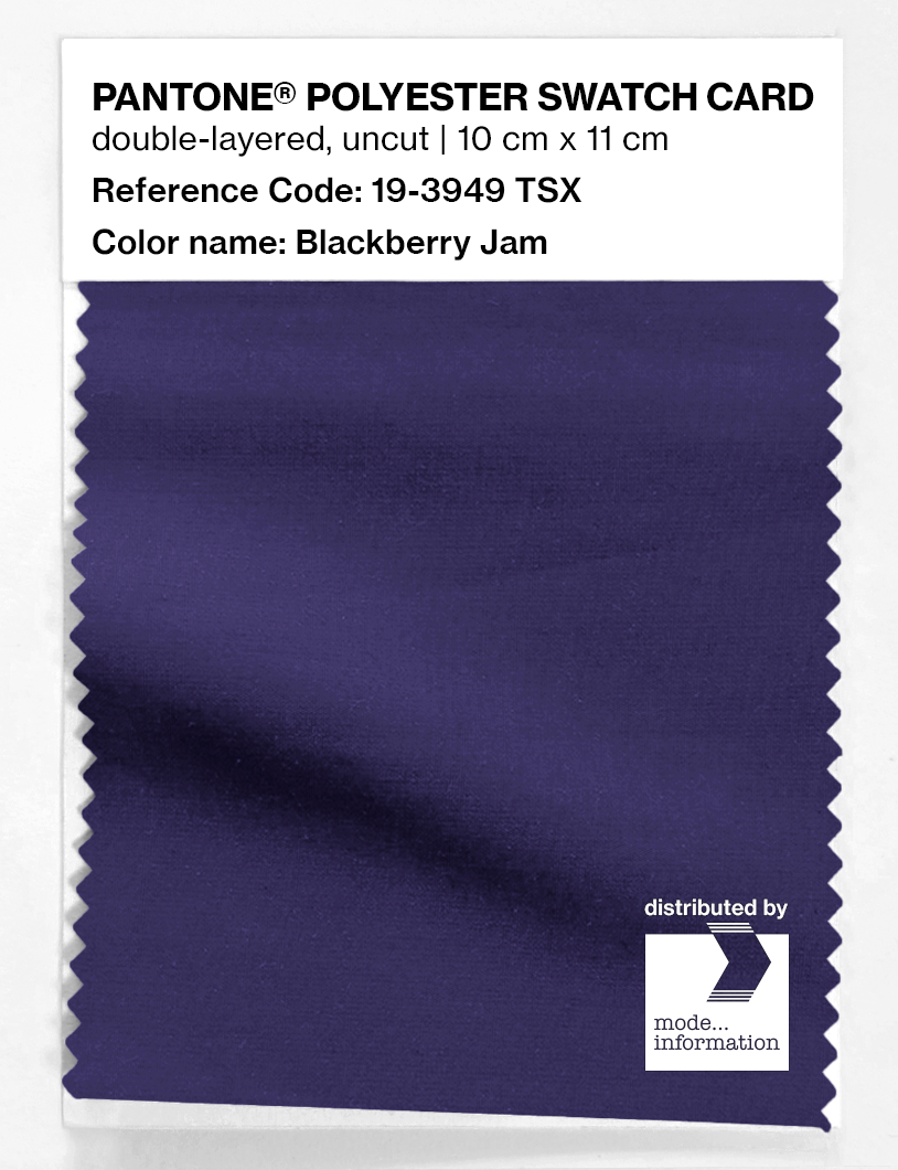 Artikelbild 1 des Artikels “PANTONE® POLYESTER SWATCH CARD 19-3949 TSX ﻿Blackberry Jam “