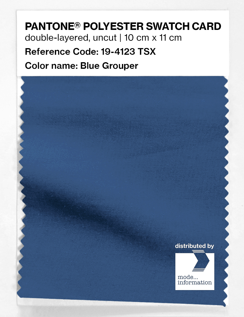 Artikelbild 1 des Artikels “PANTONE® POLYESTER SWATCH CARD 19-4123 TSX Blue Grouper “