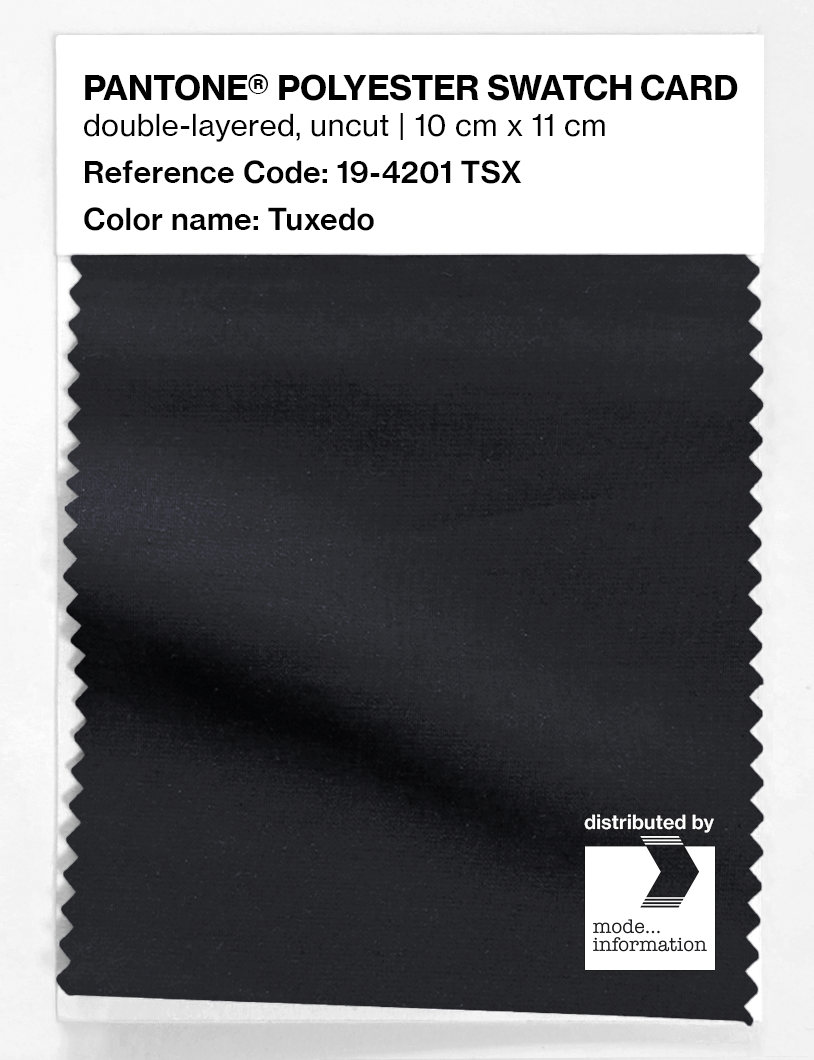 Artikelbild 1 des Artikels “PANTONE® POLYESTER SWATCH CARD 19-4201 TSX Tuxedo “