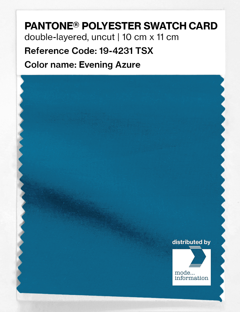 Artikelbild 1 des Artikels “PANTONE® POLYESTER SWATCH CARD 19-4231 TSX Evening Azure “