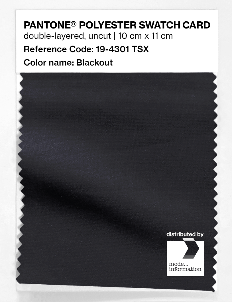 Artikelbild 1 des Artikels “PANTONE® POLYESTER SWATCH CARD 19-4301 TSX Blackout “