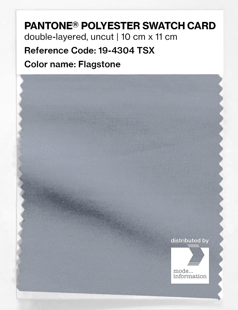 Product image 1 of the product “PANTONE® POLYESTER SWATCH CARD 19-4304 TSX Flagstone ”